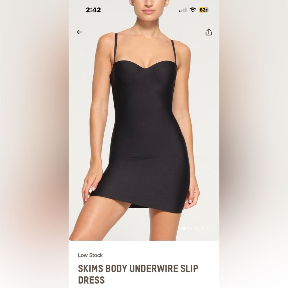NWT Skims Underwire slip dress